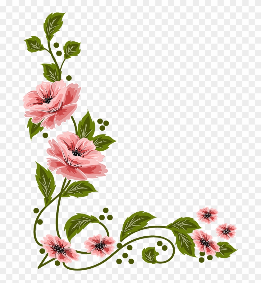 Flowers, Painting Illoustrator, Png File - Flowers Painting Layout Png #174980
