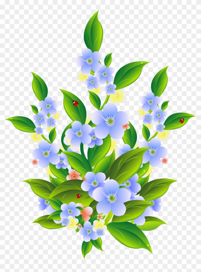 Floral Bush Decoration Transparent Clip Art Png Image - Mindfulness Colouring Book: Relaxation, Meditation #175018