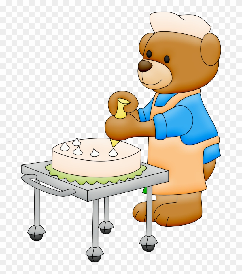 Teddy Bear Birthday Cake Giant Panda Clip Art - Hacer Un Pastel Animado #175022