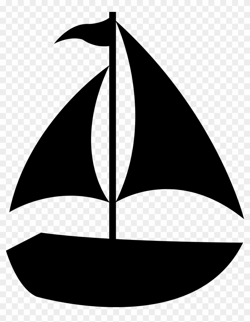 Clipart Horse Head Silhouette - Sailboat Silhouette Clip Art #175036