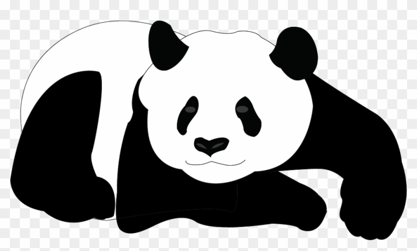 Giant Panda Bear Clip Art - Black And White Clip Art Panda #175039