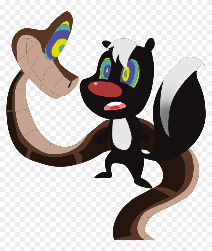 Kaa Meets Skunk By Billcipherspuppet - Art #175109