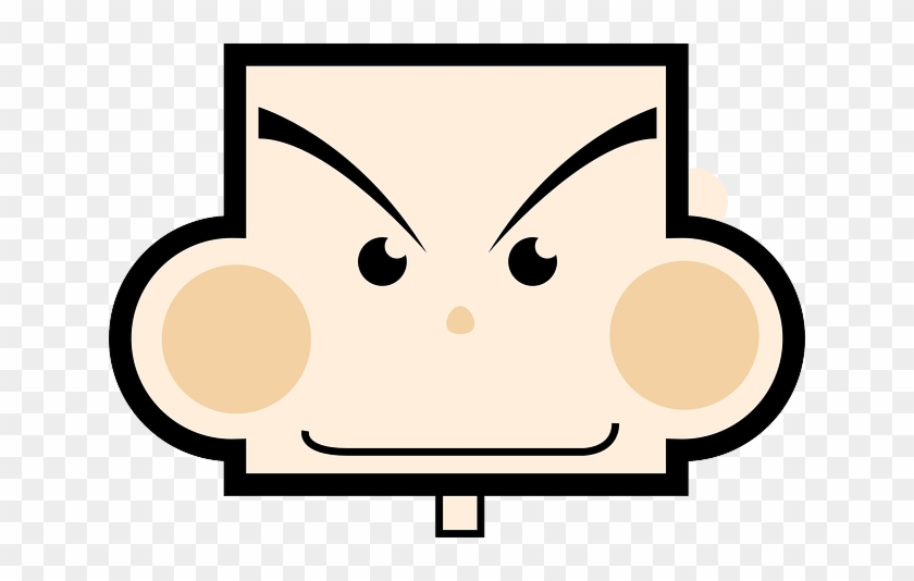 Rectangle Face Cartoon #175213