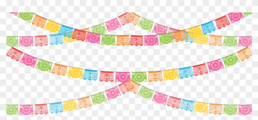 Paper Papel Picado Party Banner Clip Art - Fiesta Clip Art Transparent #175267