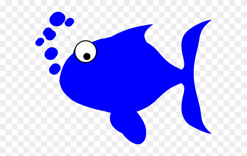 Cute - Blue - Fish - Clipart - Red Fish Blue Fish Clipart #175273
