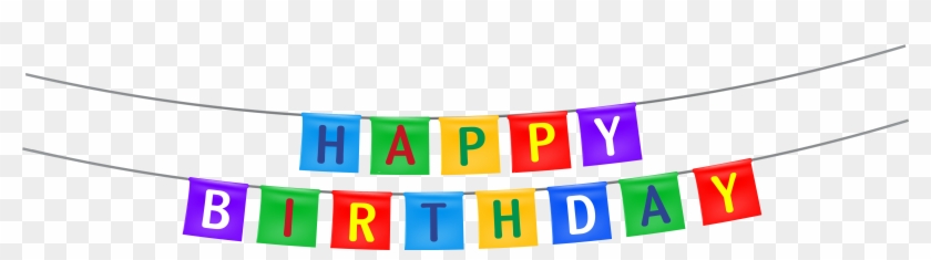 Birthday Cake Serpentine Streamer Party Clip Art - Happy Birthday Banner Png #175293
