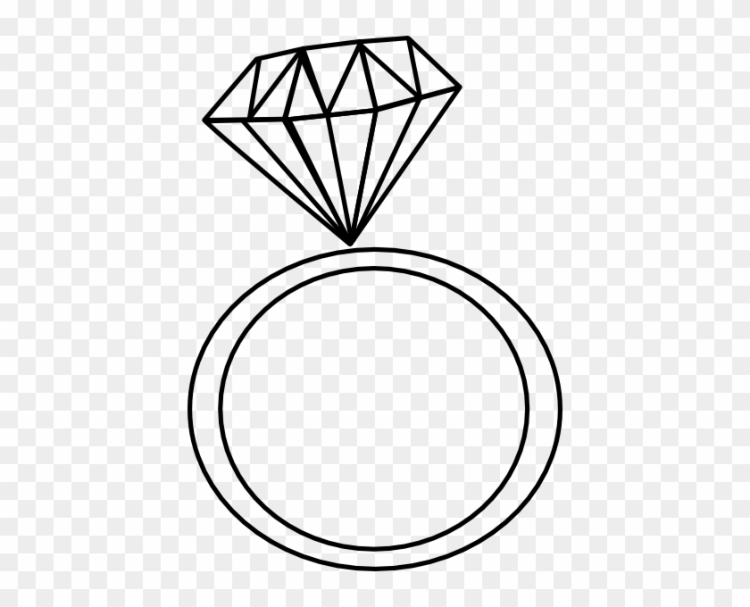 Simple Clipart Diamond Ring - Engagement Ring Clip Art #175310