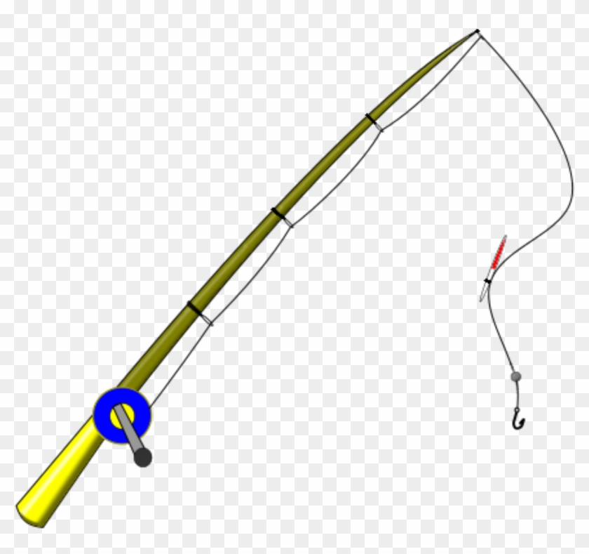 Clipart Fishing Pole - Fishing Rod Transparent Background #175328