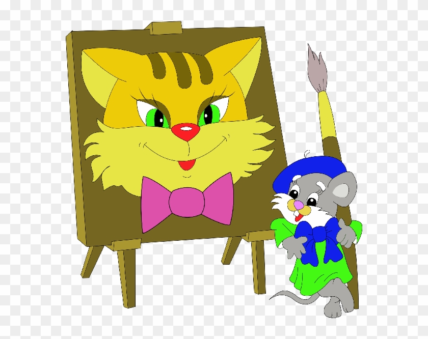 Cute Cartoon Animal Painting - Back To School Cute Animals #175376