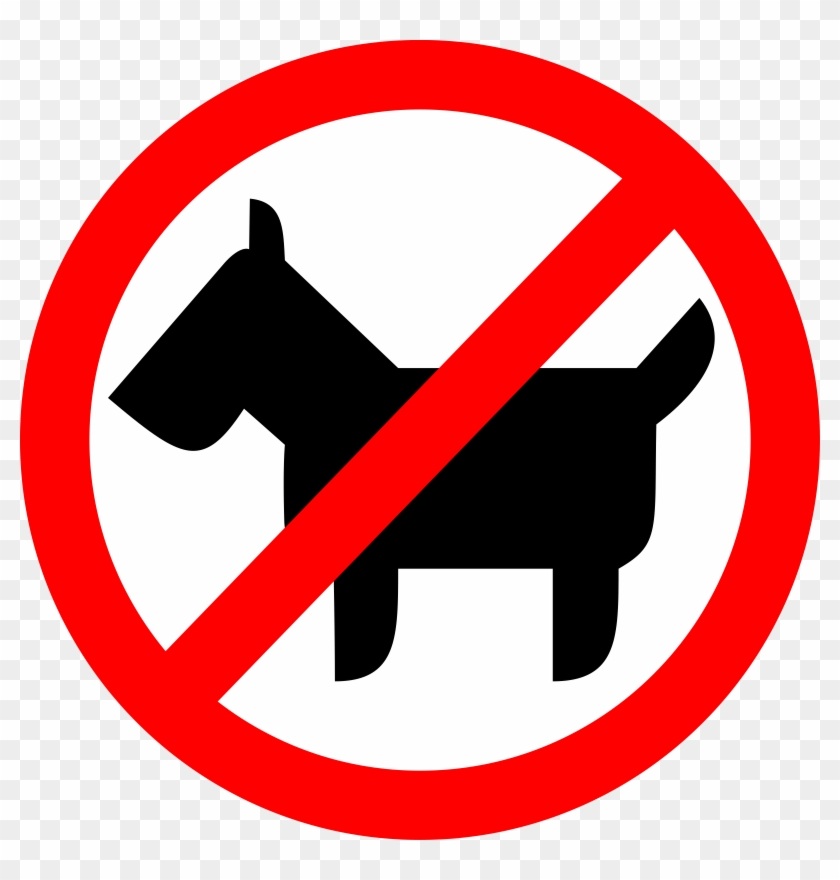 No Animals Clipart Sign - Don T Like Animals - Free Transparent PNG Clipart  Images Download