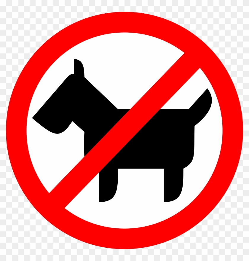 No Animals Clipart Sign - Don T Like Animals #175417