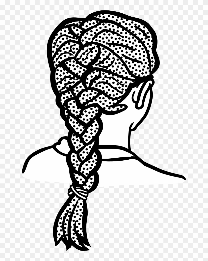 Clip Art Details - Braid Clipart Black And White #175435