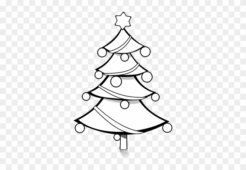 Christmas Tree Clip Art Black And White - Christmas Tree #175465