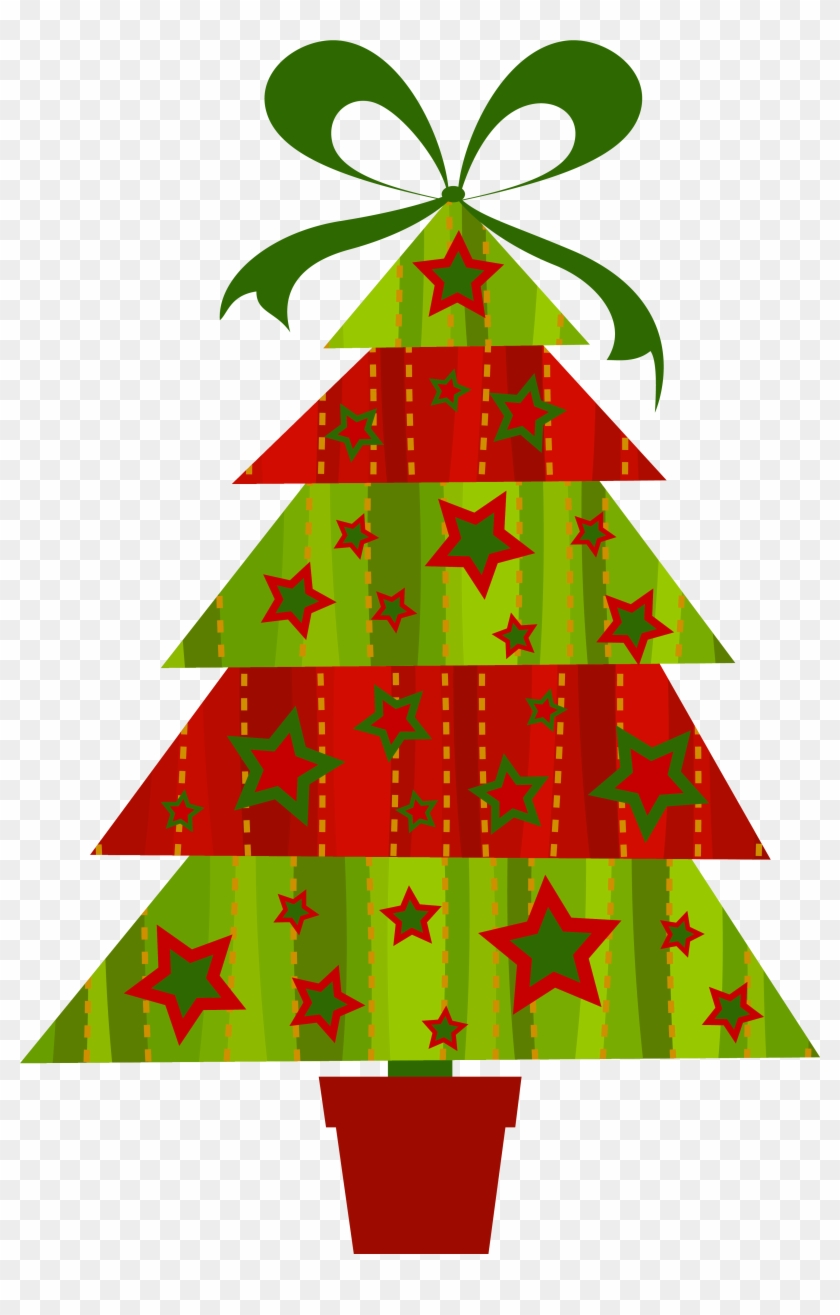 Free Clip Art Christmas Trees - Modern Christmas Clip Art #175492