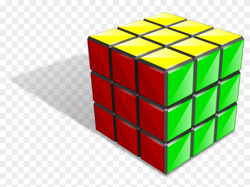 Puzzle Clipart Rubix Cube - 3 By 3 Rubik's Cube Png #175506