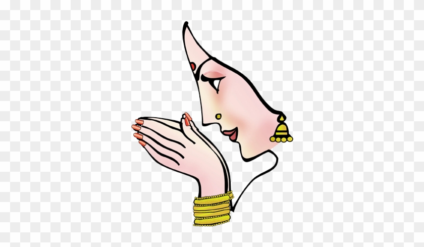Namaskar Hand Clipart - Indian Wedding Clipart Png #175519