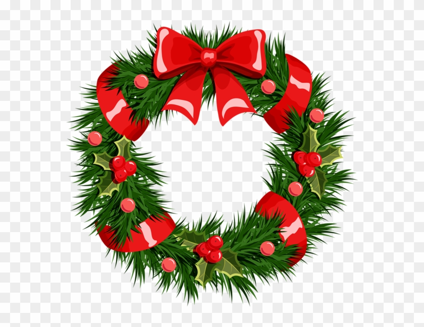 Xmas Wreath Cliparts - Christmas Wreath Clip Art #175540