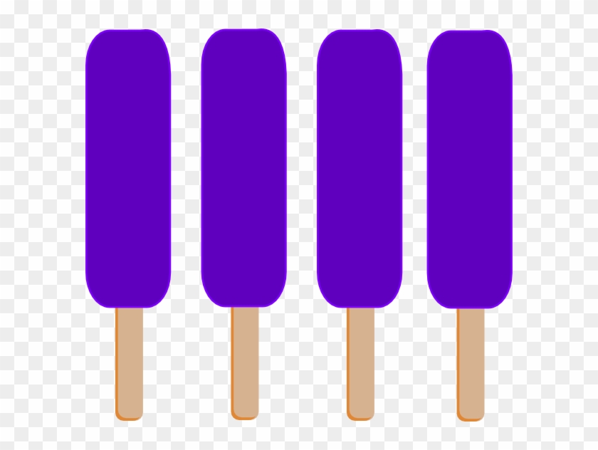 Purple Clipart Popsicle - Grape Popsicle Free Clip Art #175549