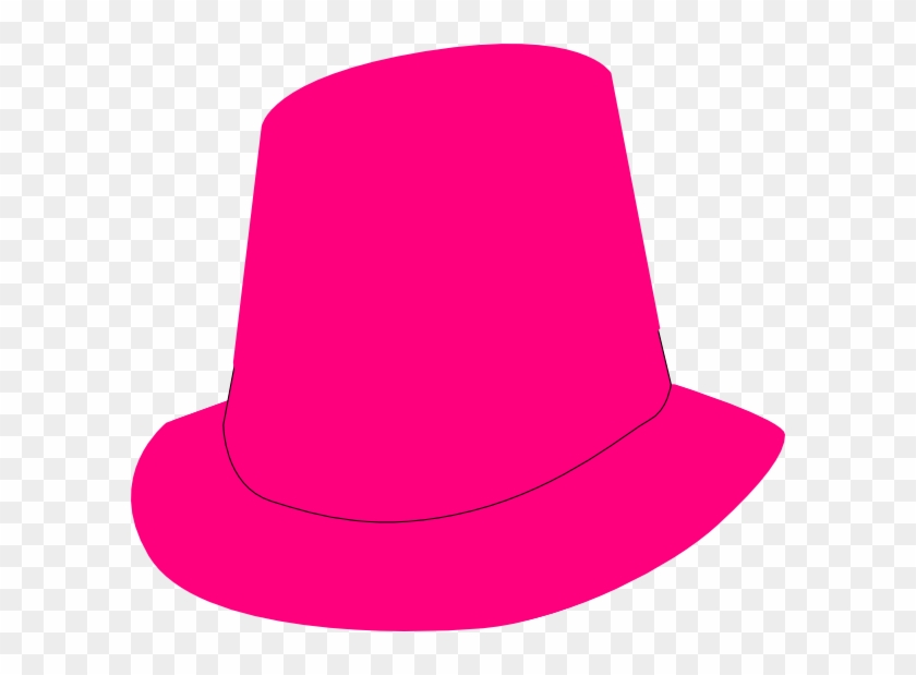 Tophat Clip Art At Clker - Pink Hat Clip Art #175605