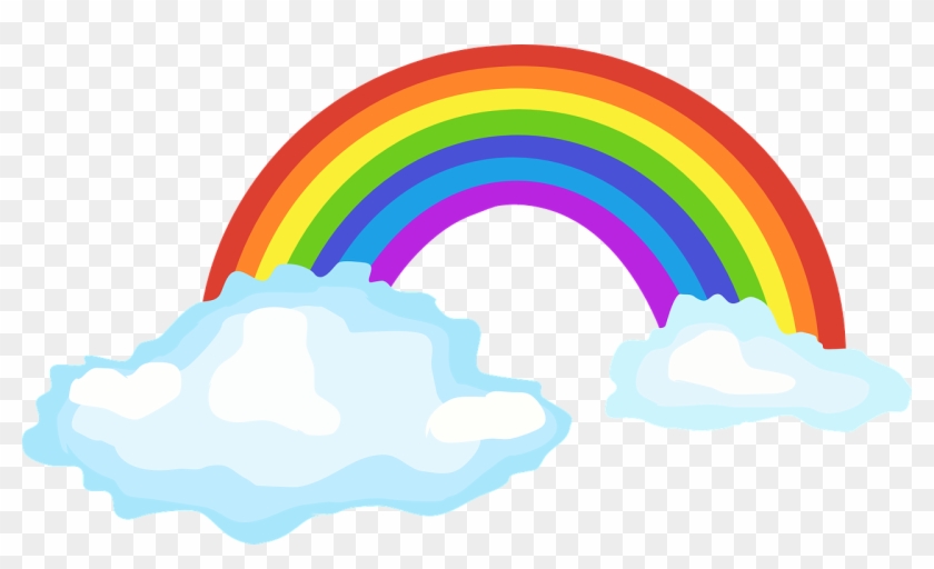 Regenbogen Clipart Gambar  Awan  Dan  Pelangi  Kartun Free 