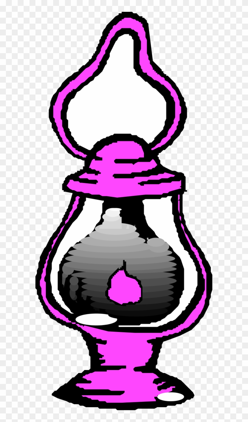 Large Kerosene Lamp Clipart - Oil Lamp Clip Art #175658