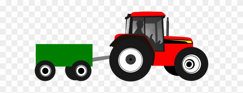 Tractor Clip Art - Red Tractor Clip Art #175671