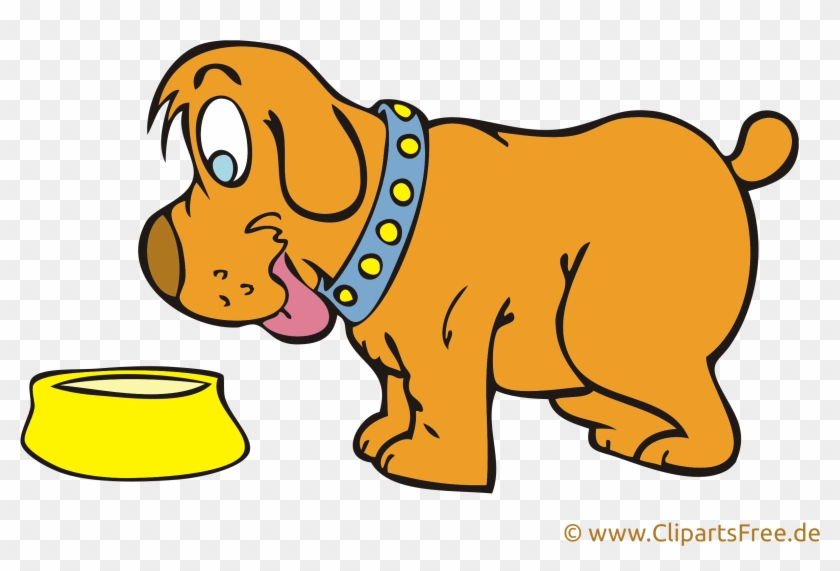 Hund Mit Napf Clipart, Bild, Cartoon , - Hund Clipart #175720