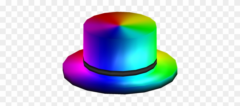 Rainbow Top Hat Roblox Blue Top Hat Free Transparent Png Clipart Images Download - rainbow cow roblox