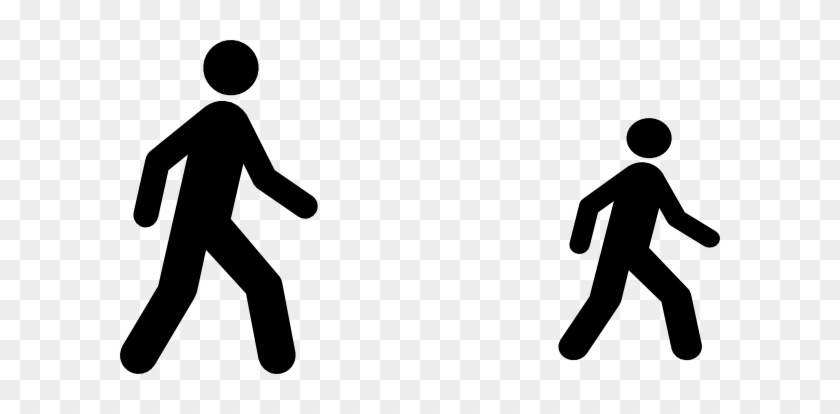 Person Walking Outline Images & Pictures - Walking Man Icon Vector #175733