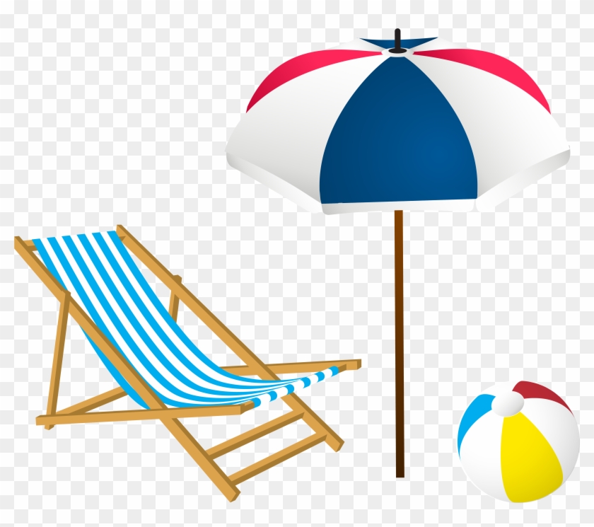 Summer Vacation Clipart Free Free Download Best Summer - Beach Chair Clipart #175809