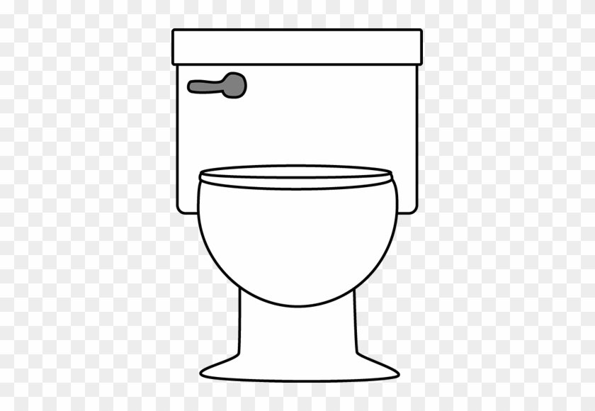 Toilet Clipart Black And White - Toilet Black And White #175797