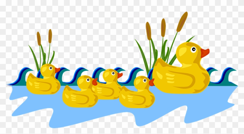 Ente Schwimmen Spielzeug Gummi Babys Quiet - 5 Little Ducks Clipart #175848
