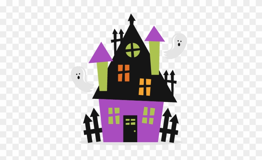 Clipart Haunted House & Haunted - Cute Halloween Haunted House #175953