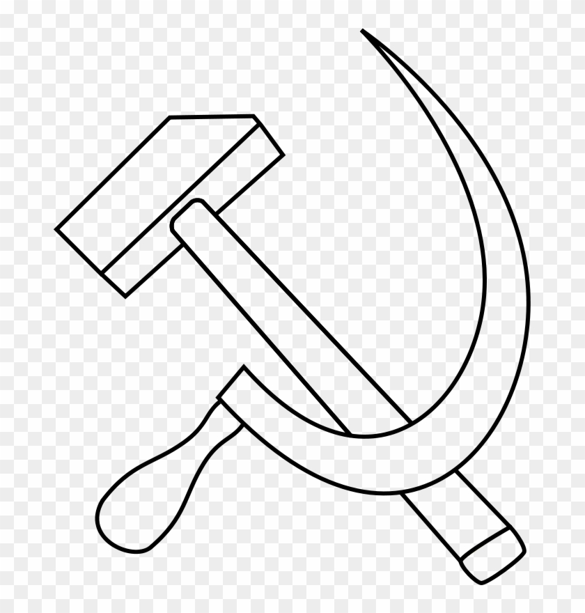 Similar Clip Art - White Hammer And Sickle #176017