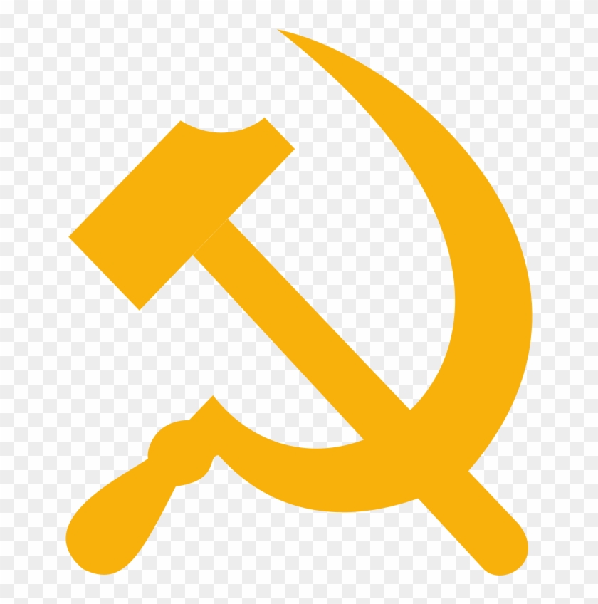 Soviet Union Hammer And Sickle Russian Revolution Communist - Scythe And Hammer Png #176021