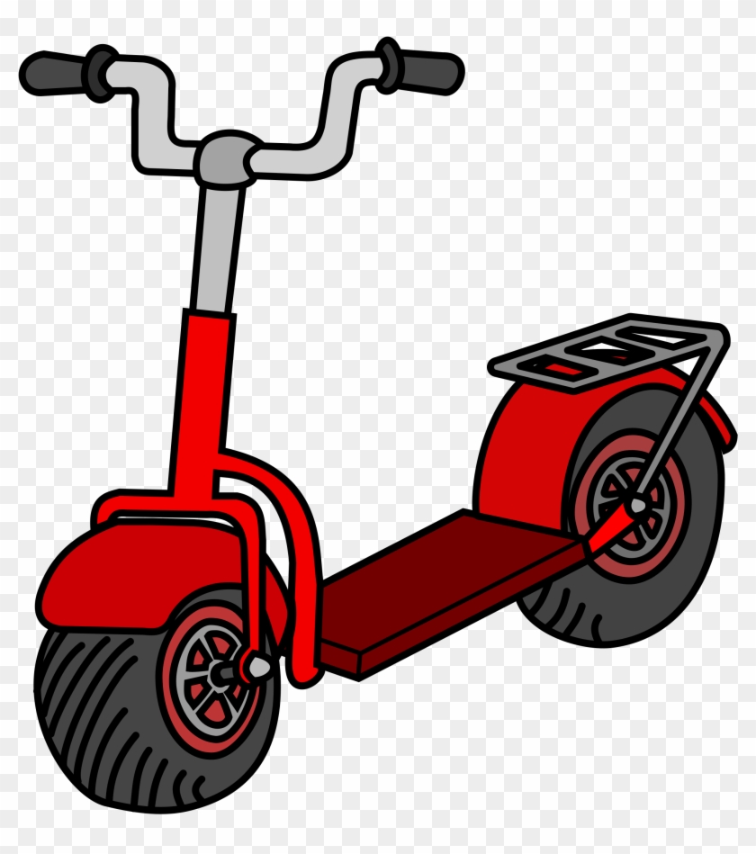 Tretroller Clipart - Scooter Clipart #176045