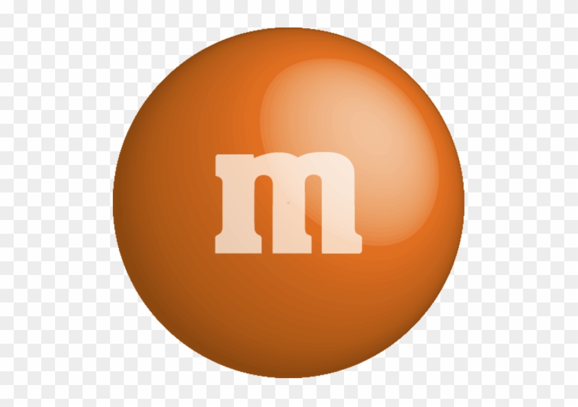 M&m Clipart Single - Orange M And M Candy #176081