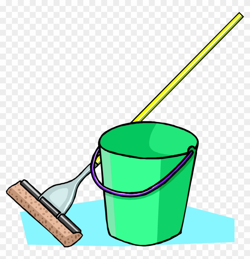 Big Image - Cartoon Mop And Bucket #176170