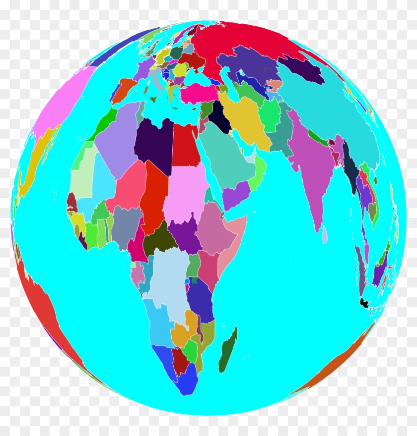 World Globe - Colorful World Png #176216