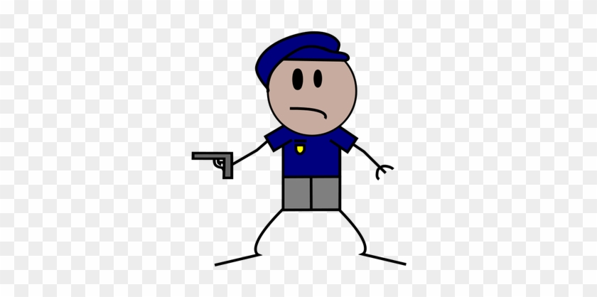 Policeman As A Stick Figure - Police Stick Figure #176215