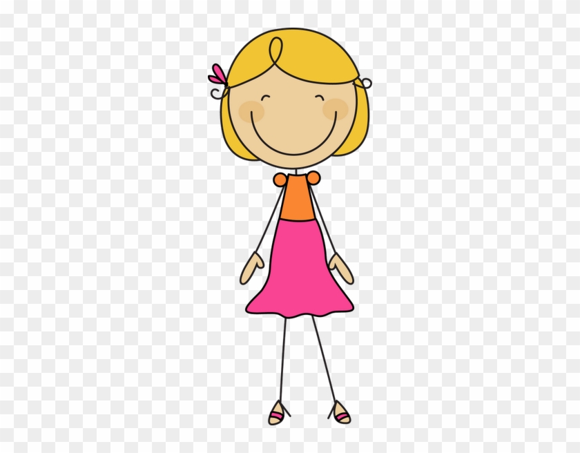 palitos* ** * Blonde Stick Figure Girl Free Transparent PNG Clipart