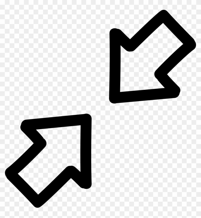 Arrows Hand Drawn Interface Symbol Outlines Svg Png - Symbol For Field #176295