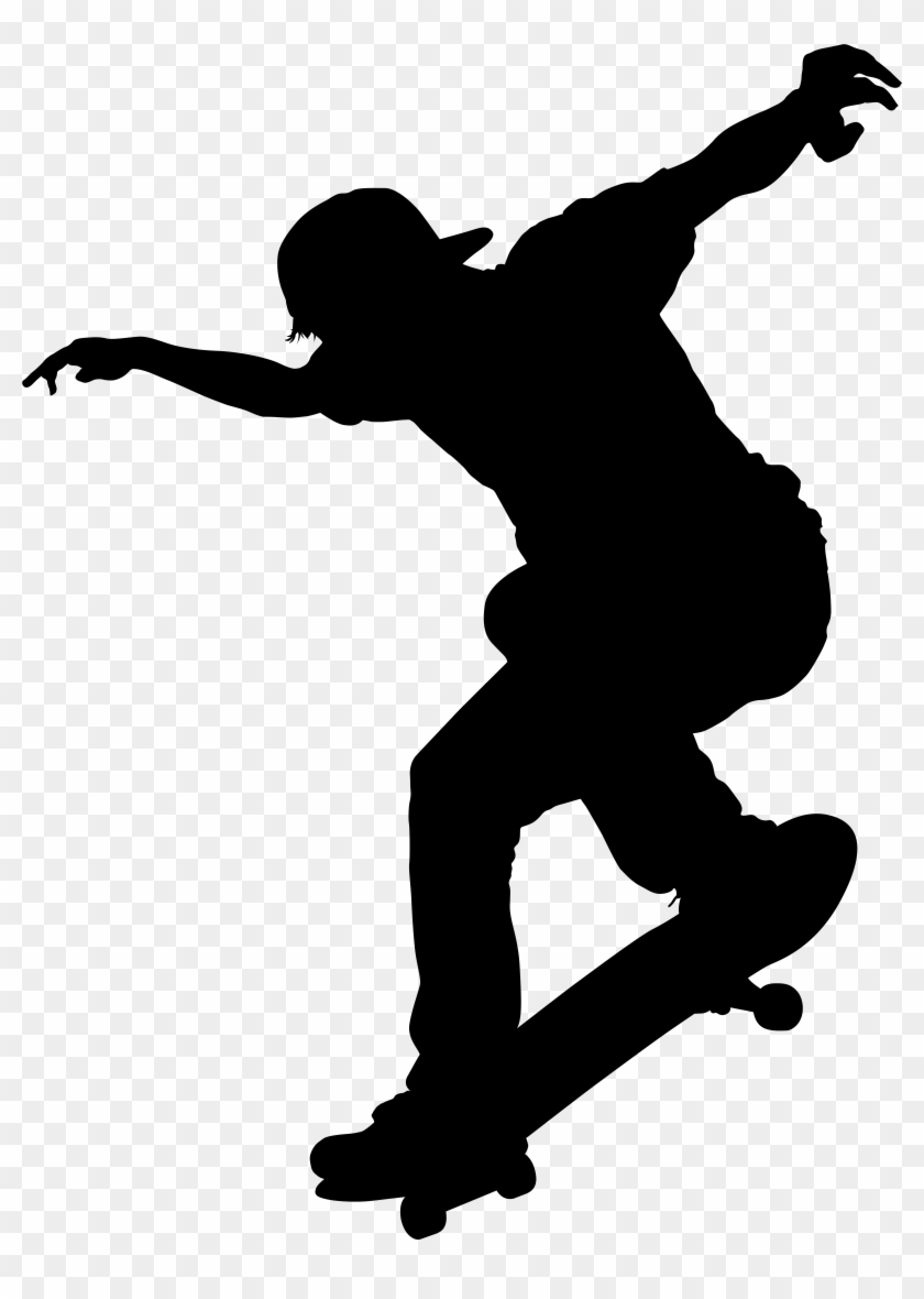 Scalable Vector Graphics Ice Skating - Skateboarding Silhouette #176335