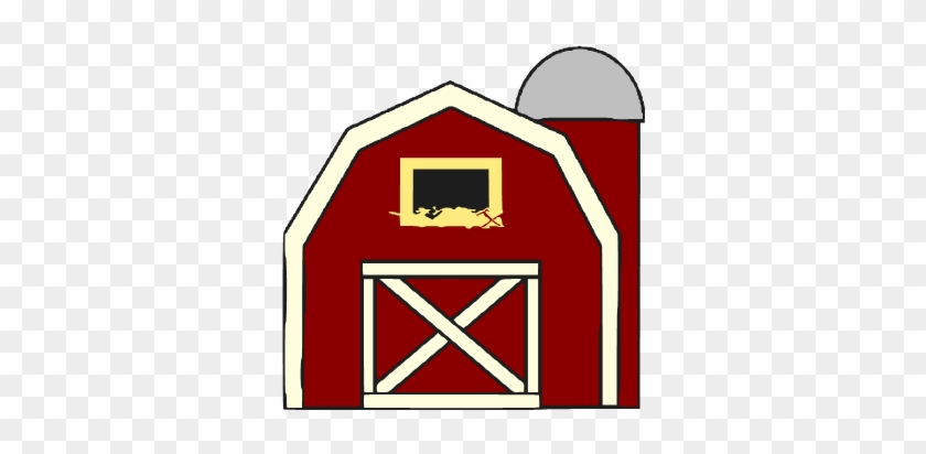 11 Red Cartoon Barn Free Cliparts - Big Red Barn Clip Art #176338