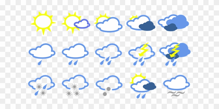 Weather Signs Symbols Forecast Weather For - Weather Symbols #176382