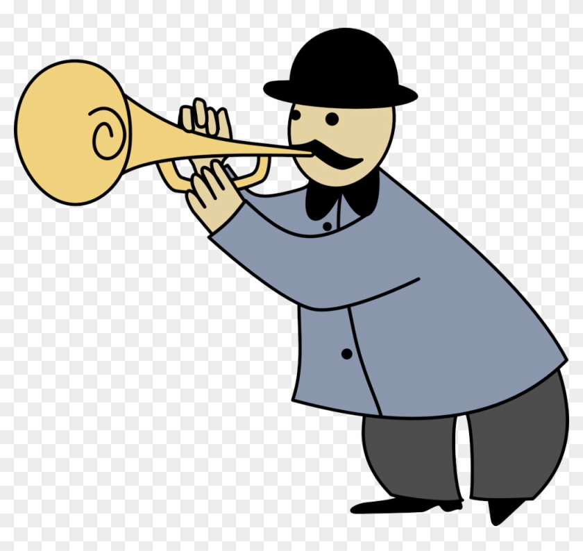 Person Playing Trumpet Clipart #176493