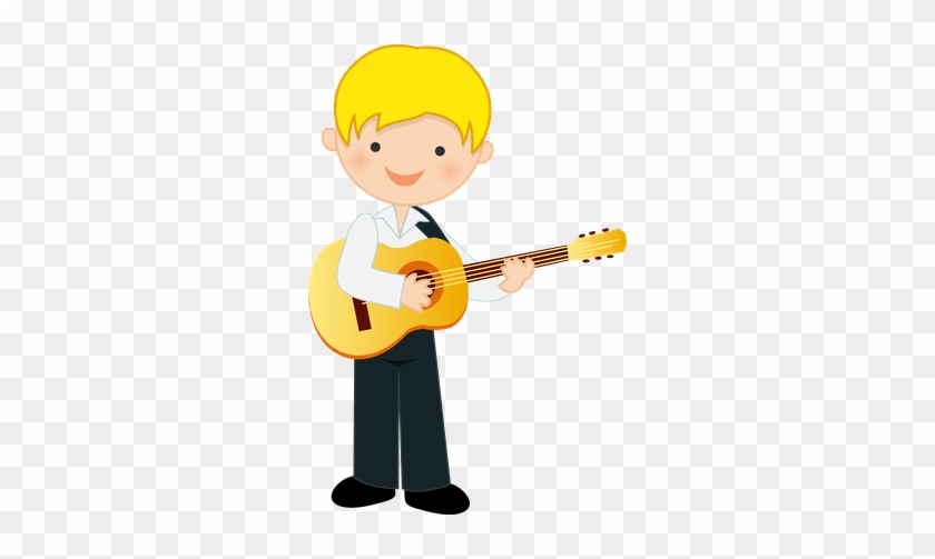 Música - Minus - Niño Tocando Guitarra Png #176573