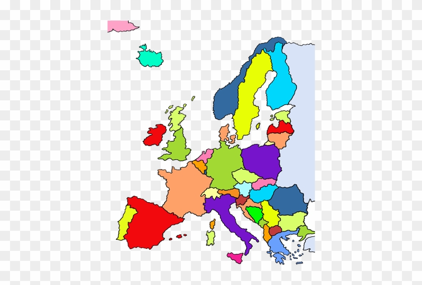 Europakarte, Auf Der Jedes Einzelne Land Bunt Hervorgehoben - Countries That Have Invaded Poland #176620