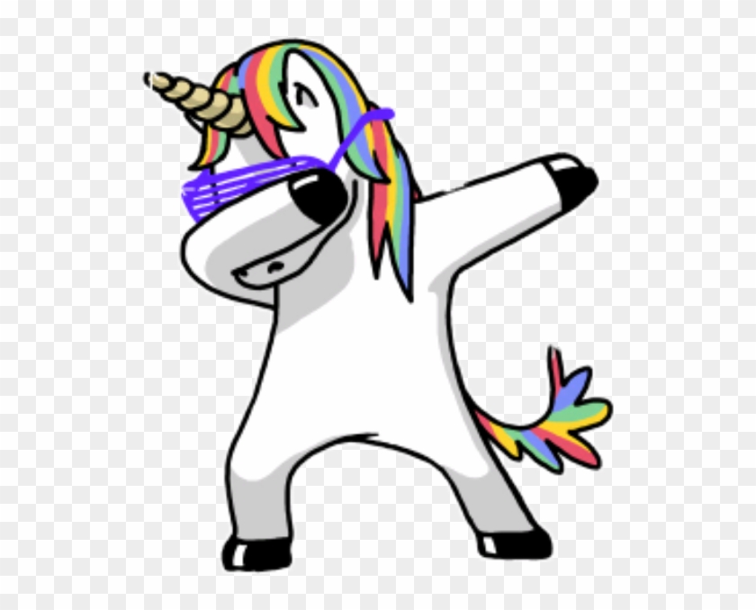 Unicorn Collage Cute Colorful Colorsplash Beach Summer - Dabbing Unicorn #176629