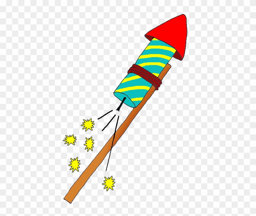 Firework Rocket Clipart - Rocket Firework Clipart #176812